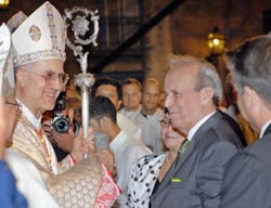 Cardinal Bertone officiated a commemorative mass on occasion of the 10th anniversary of His Holiness John Paul II's pilgrimage